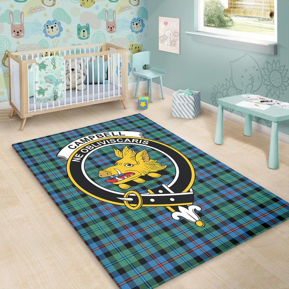 Campbell of Cawdor Ancient Tartan Crest Area Rug