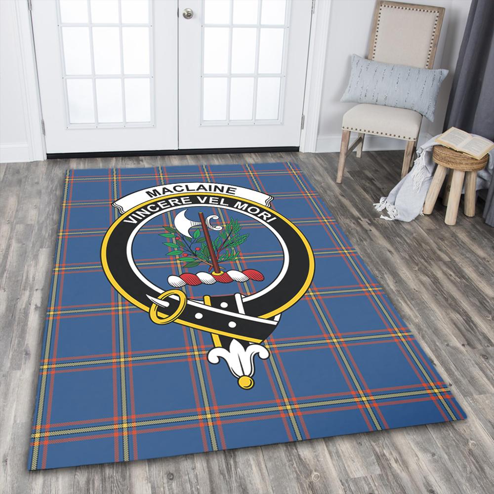 MacLaine of Loch Buie Tartan Crest Area Rug