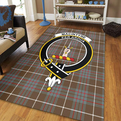 MacIntyre Hunting Weathered Tartan Crest Area Rug