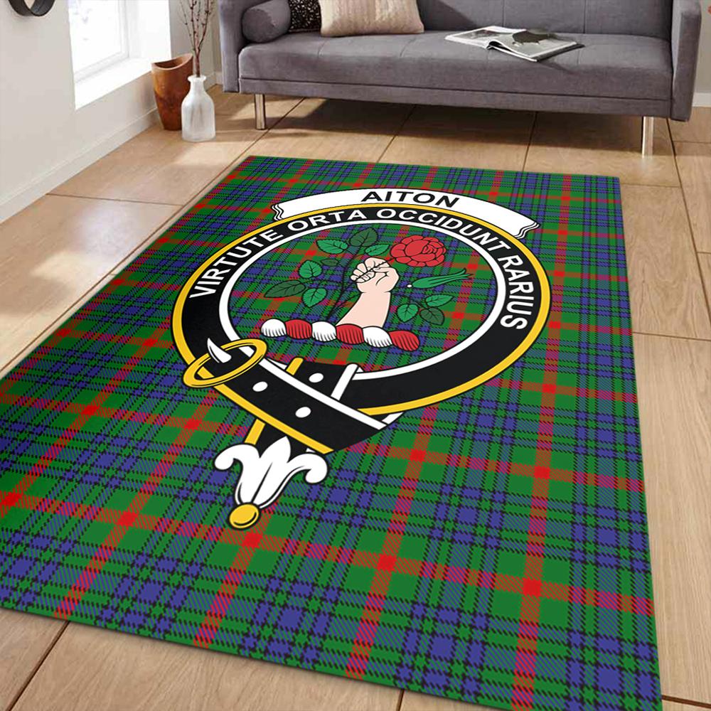 Aiton Tartan Crest Area Rug