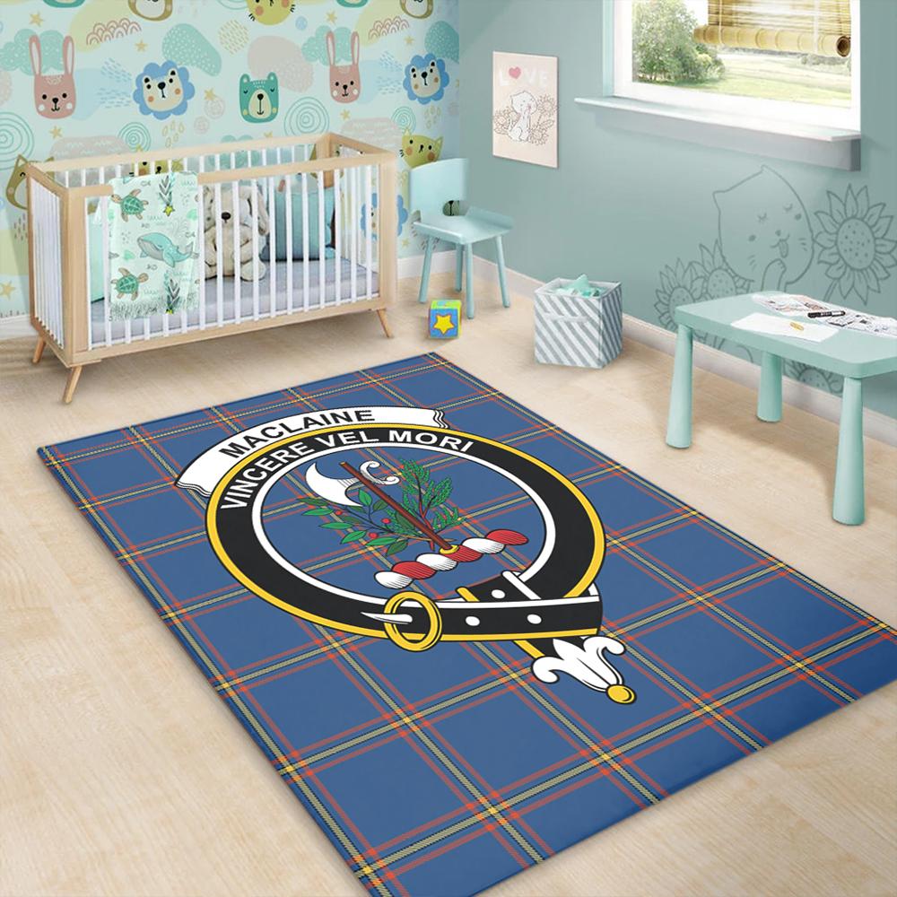 MacLaine of Loch Buie Tartan Crest Area Rug