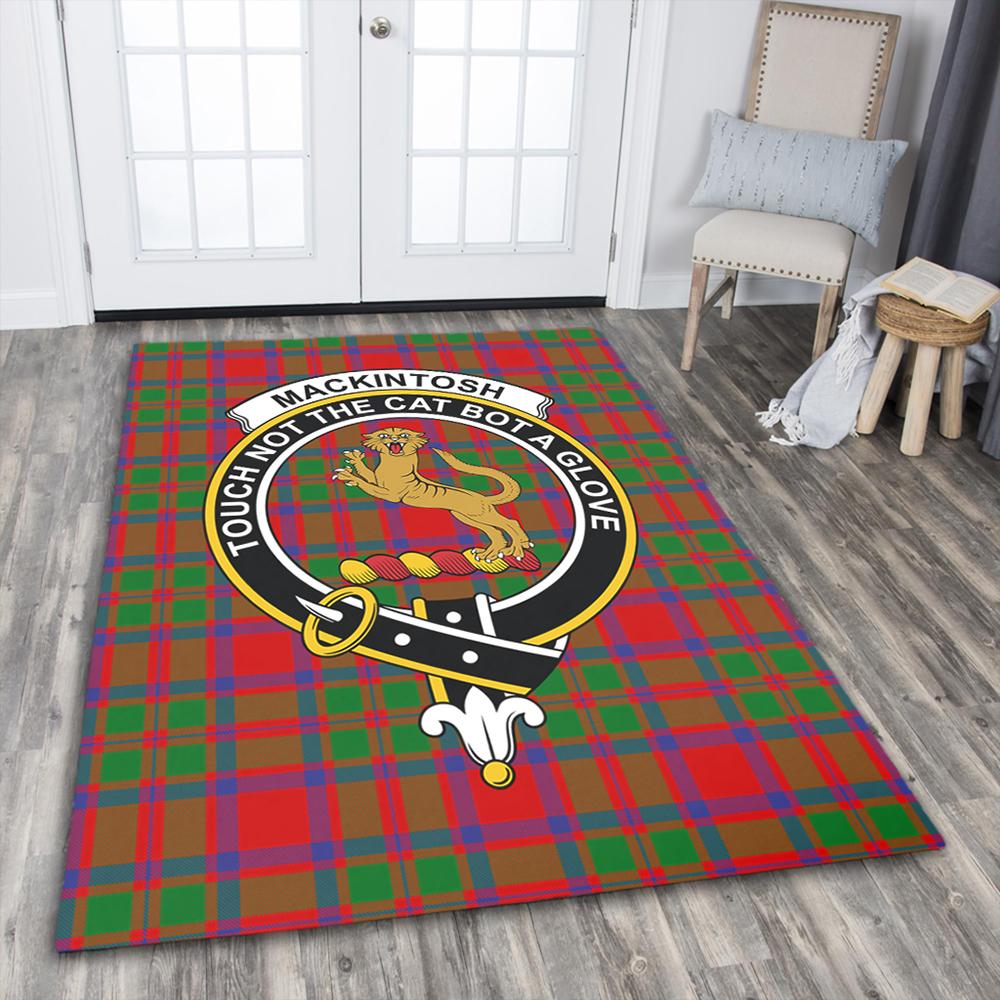 MacKintosh Modern Tartan Crest Area Rug