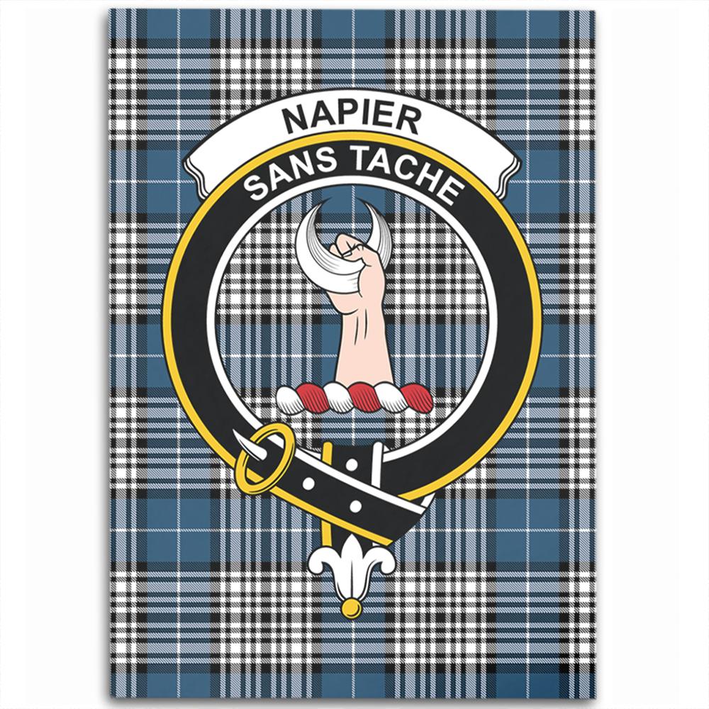 Napier Modern Tartan Crest Area Rug