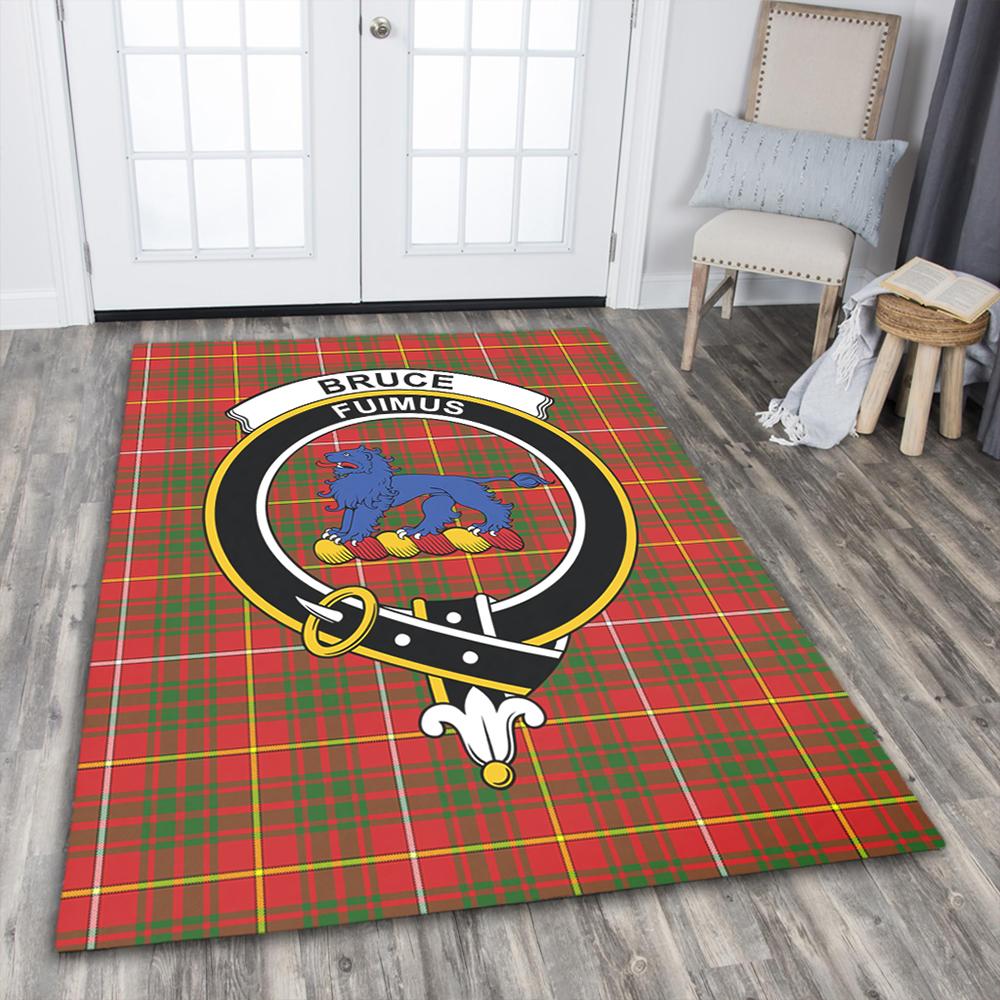Bruce Modern Tartan Crest Area Rug