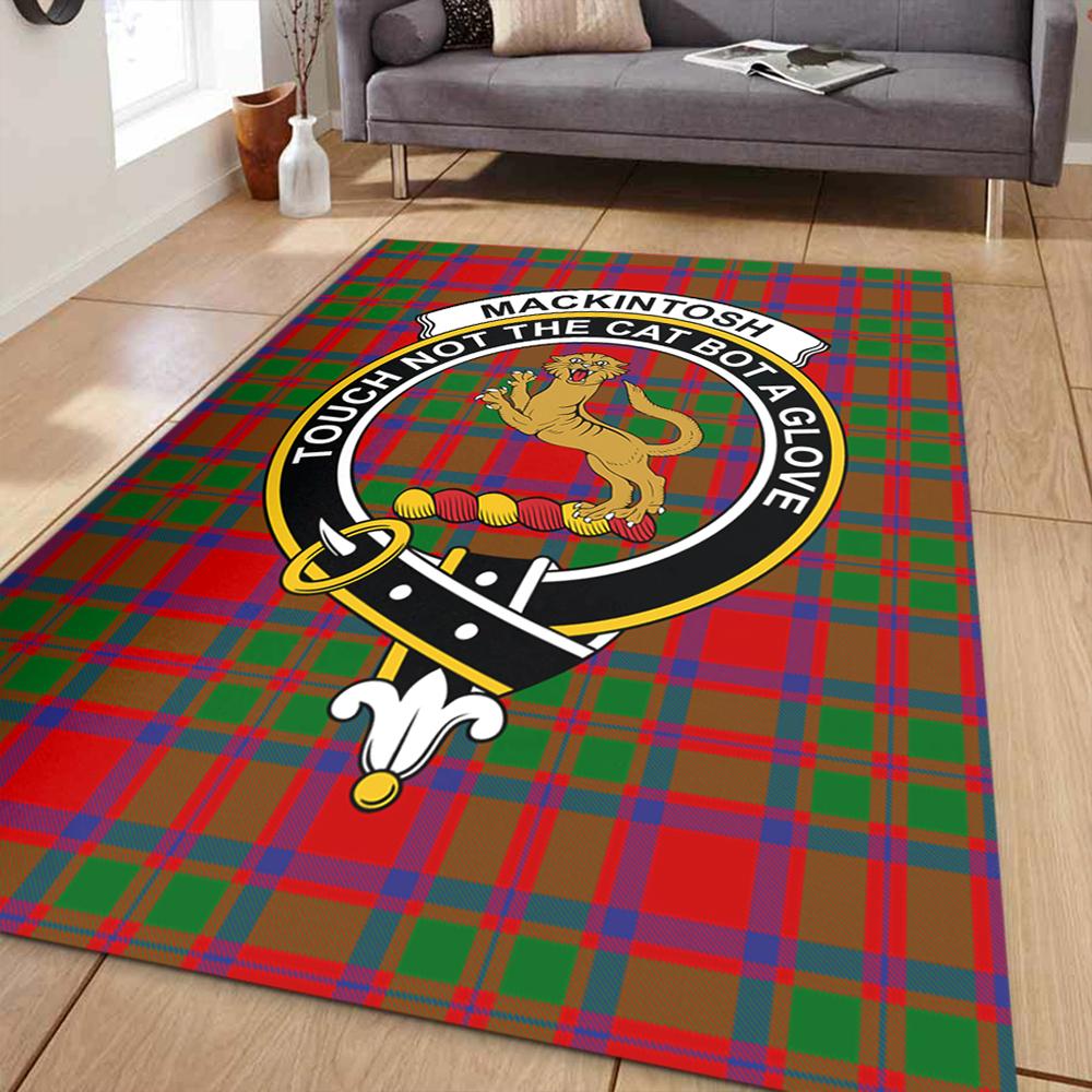 MacKintosh Modern Tartan Crest Area Rug