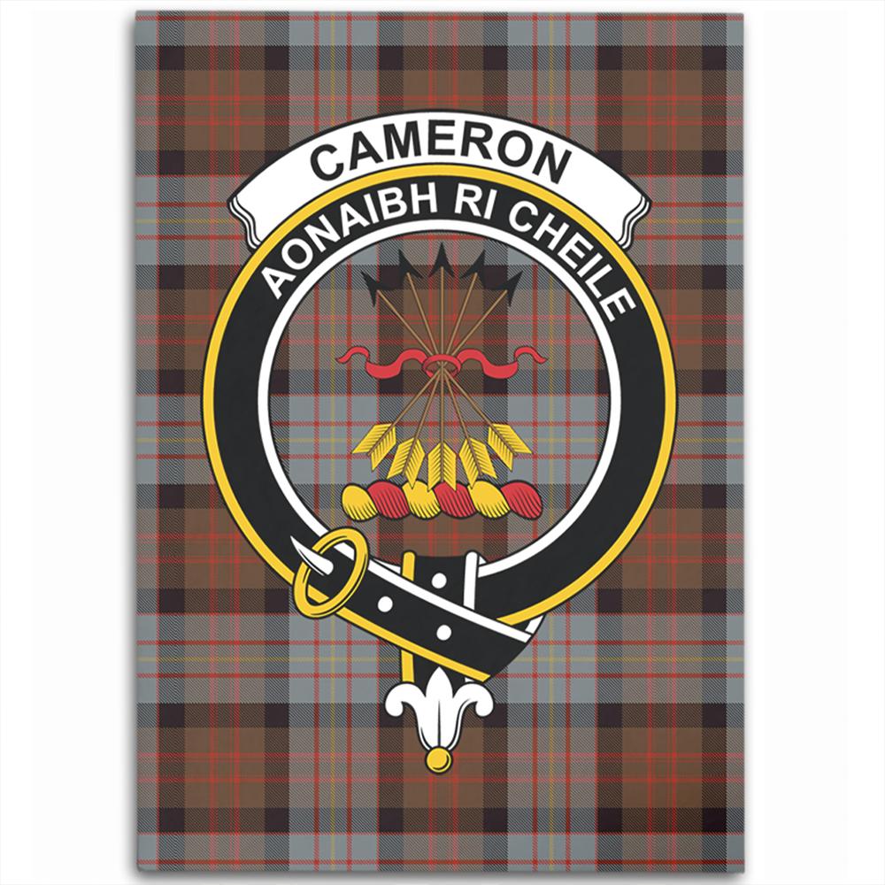 Cameron of Erracht Weathered Tartan Crest Area Rug