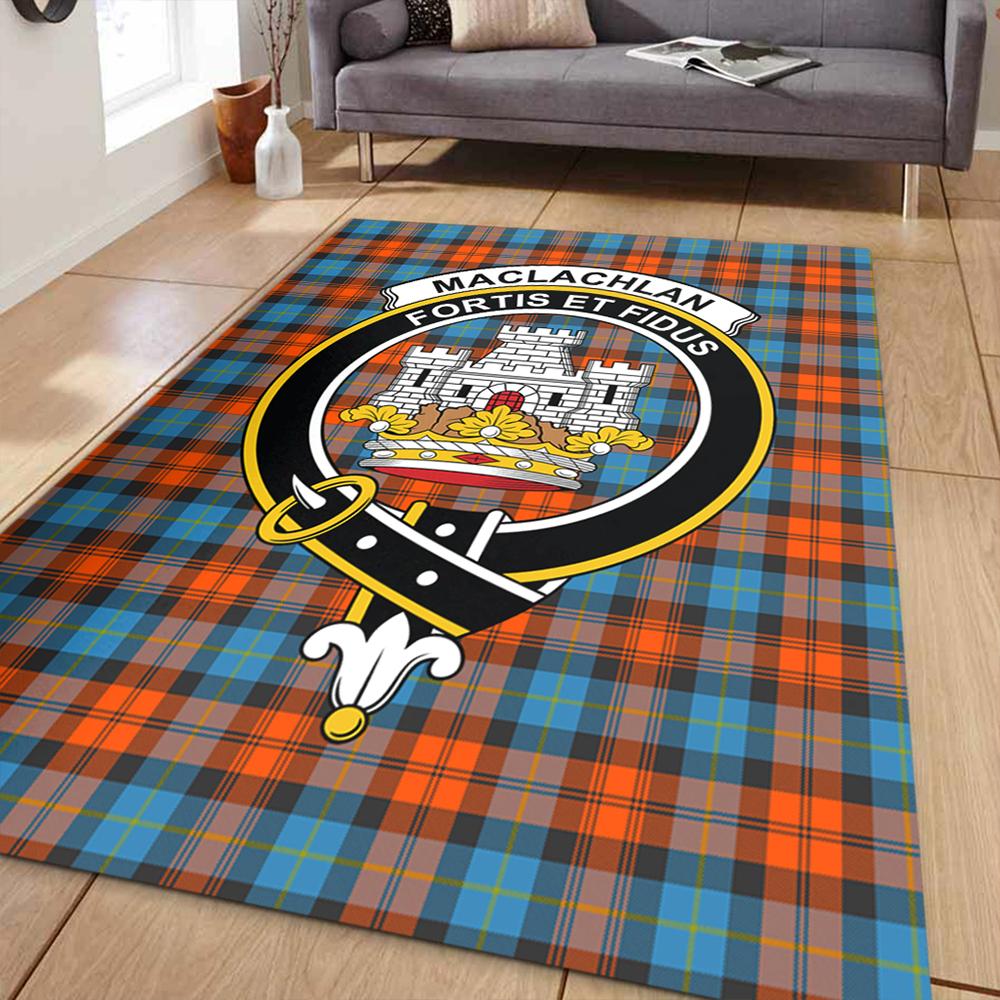 MacLachlan Ancient Tartan Crest Area Rug