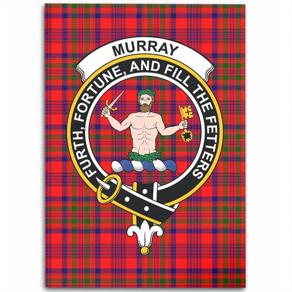 Murray of Tulloch Modern Tartan Crest Area Rug
