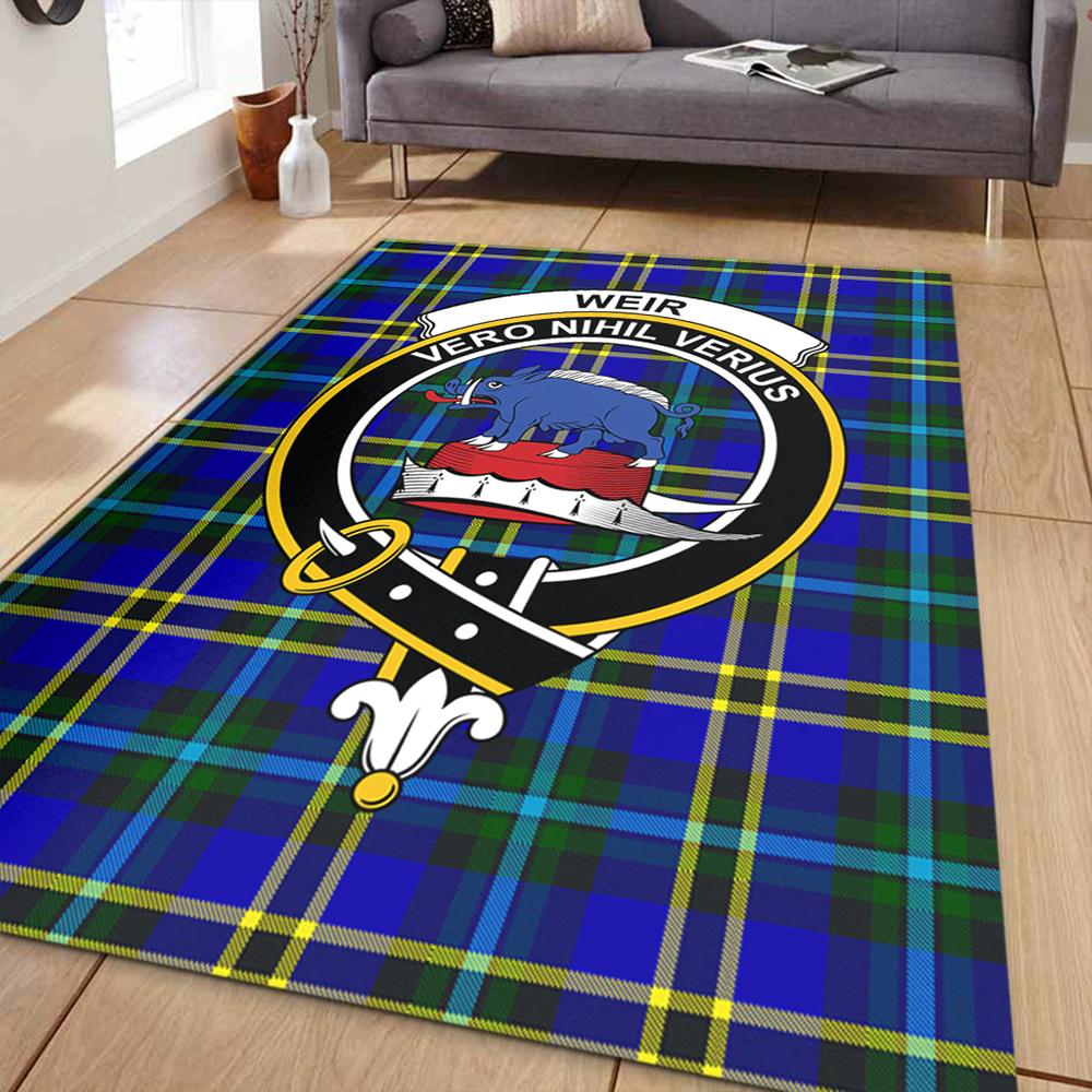 Weir Modern Tartan Crest Area Rug