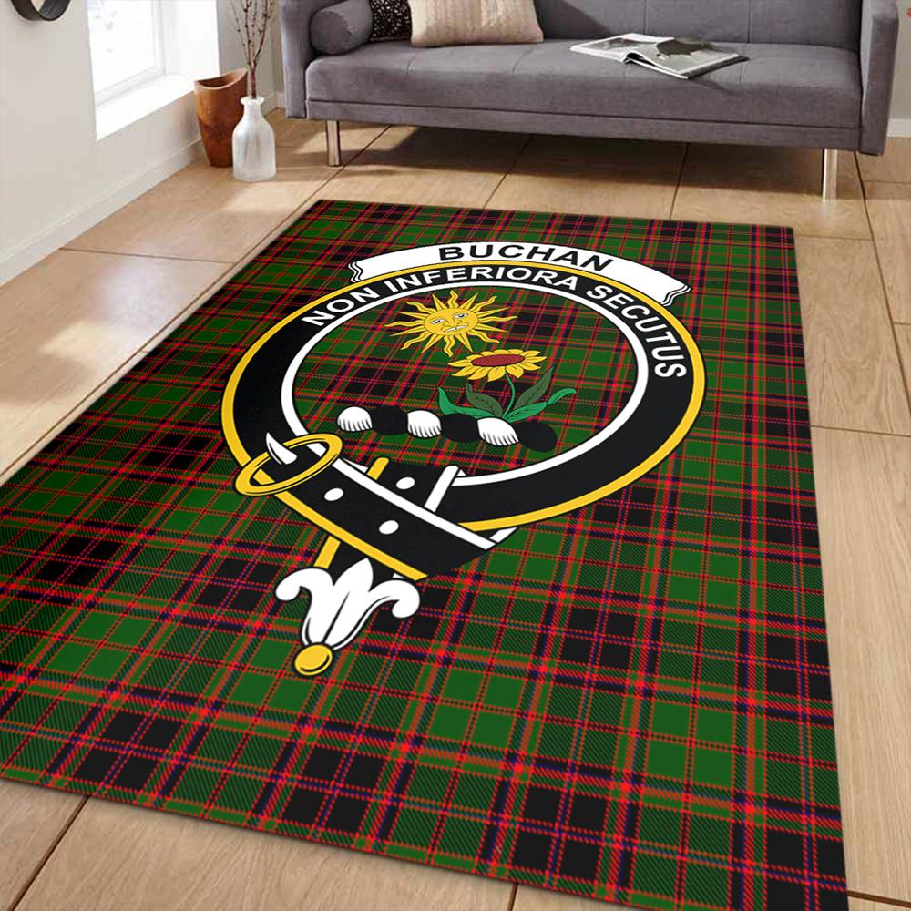 Buchan Modern Tartan Crest Area Rug