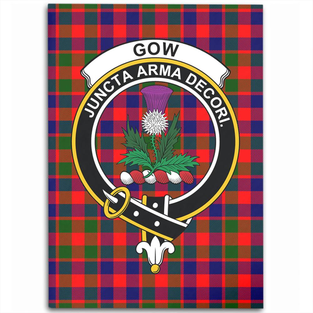 Gow Modern Tartan Crest Area Rug