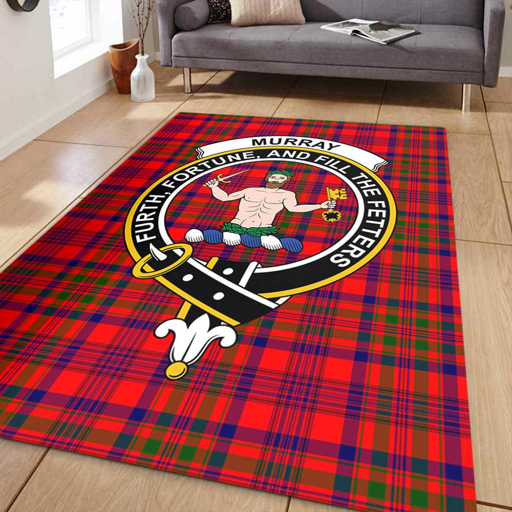Murray of Tulloch Modern Tartan Crest Area Rug