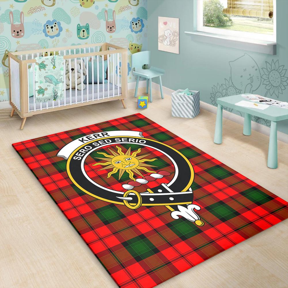 Kerr Modern Tartan Crest Area Rug