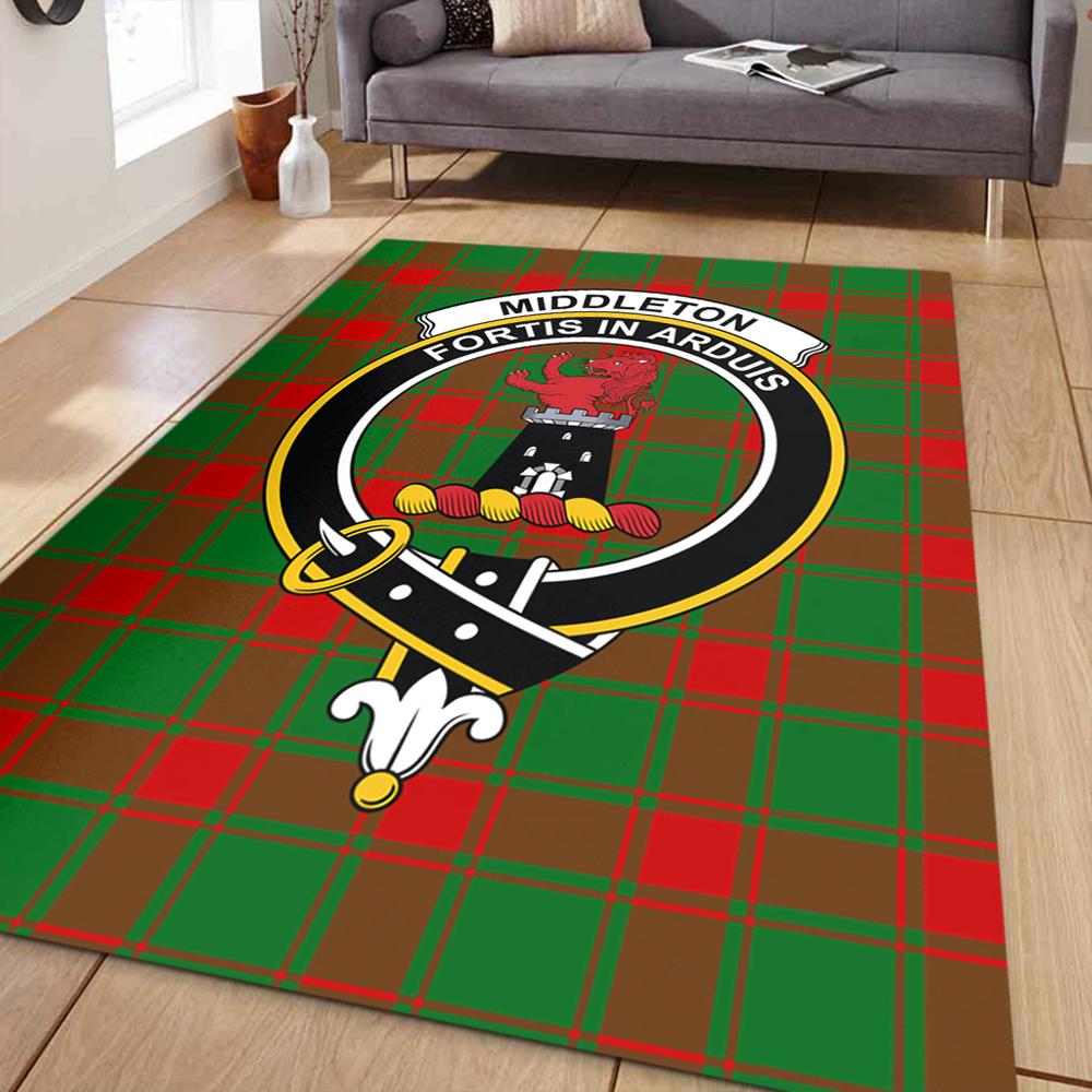 Middleton Modern Tartan Crest Area Rug
