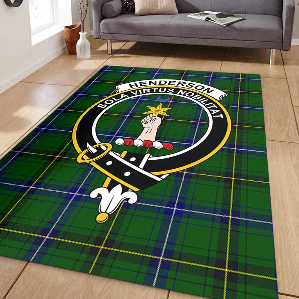Henderson Modern Tartan Crest Area Rug