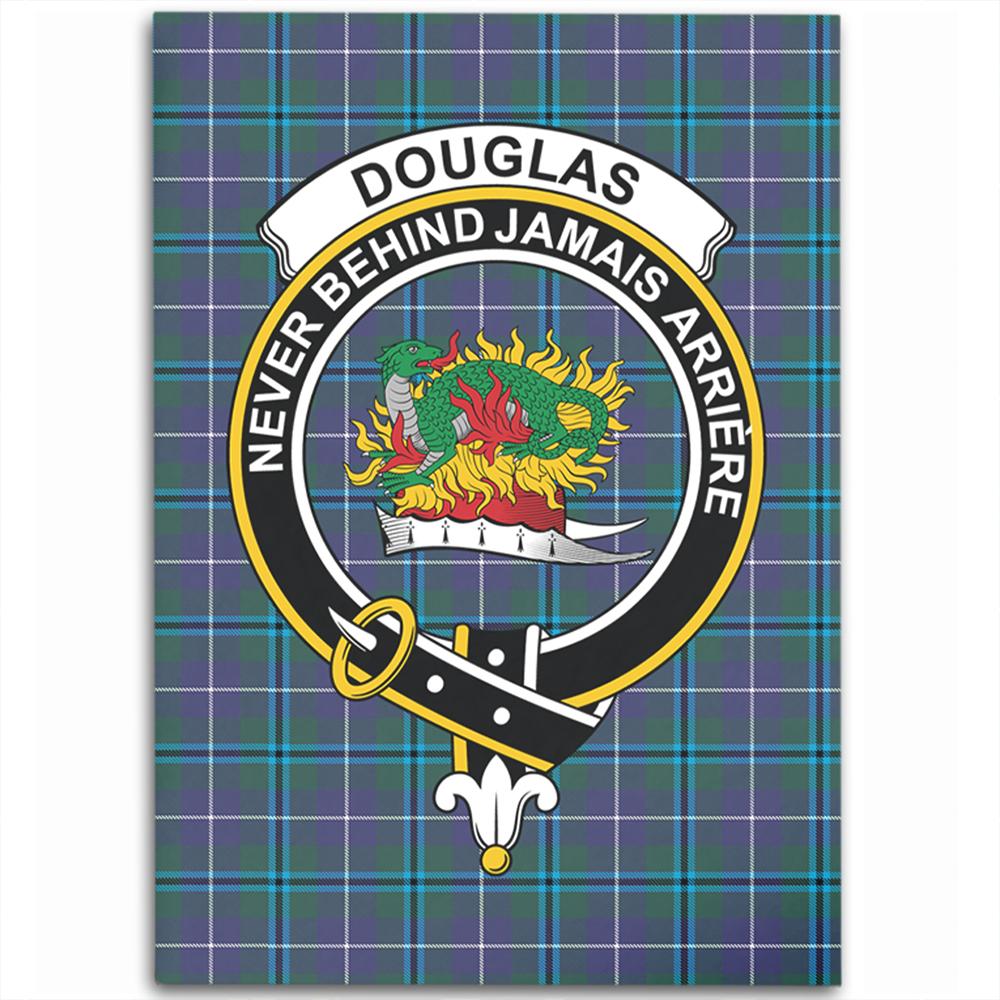Douglas Modern Tartan Crest Area Rug