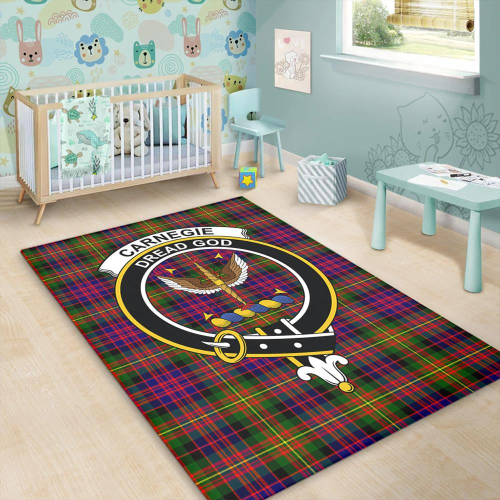 Carnegie Modern Tartan Crest Area Rug