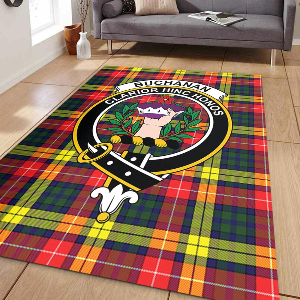Buchanan Modern Tartan Crest Area Rug