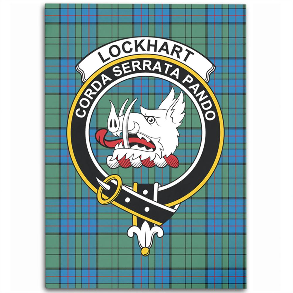 Lockhart Modern Tartan Crest Area Rug