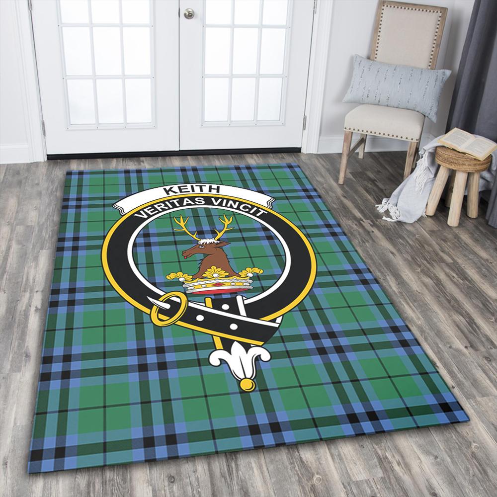 Keith Ancient Tartan Crest Area Rug