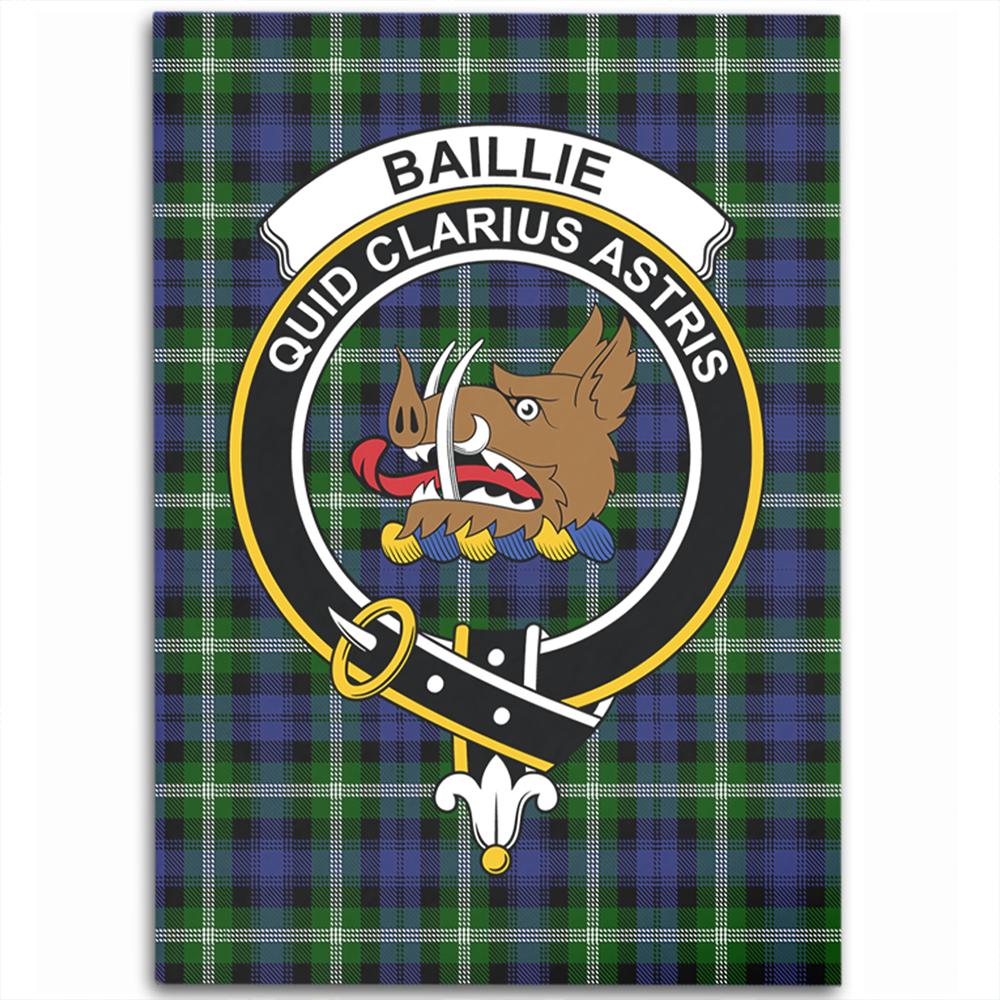 Baillie Modern Tartan Crest Area Rug