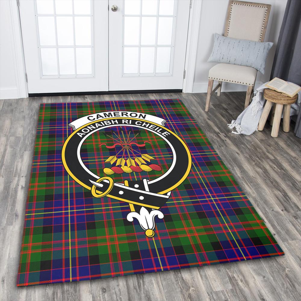 Cameron of Erracht Modern Tartan Crest Area Rug
