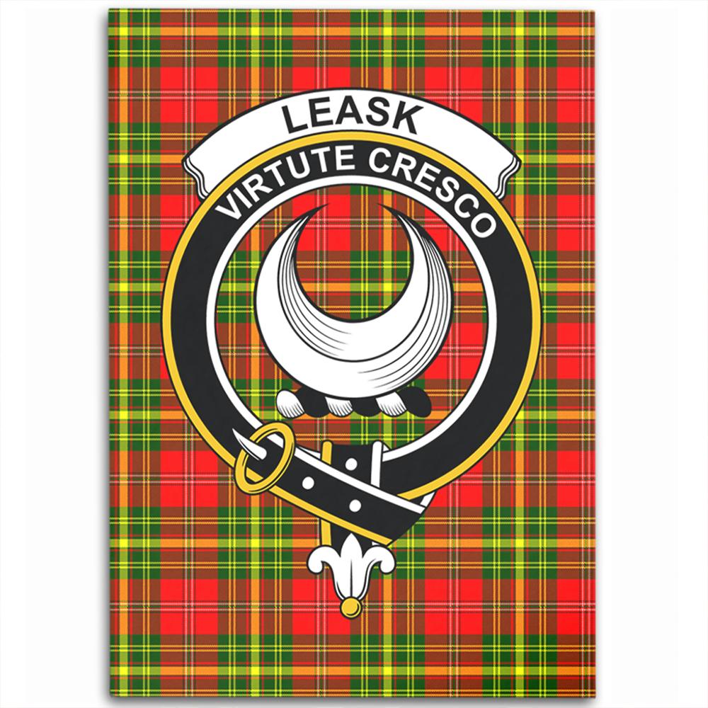 Leask Tartan Crest Area Rug