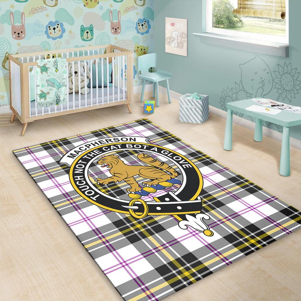 MacPherson Dress Modern Tartan Crest Area Rug