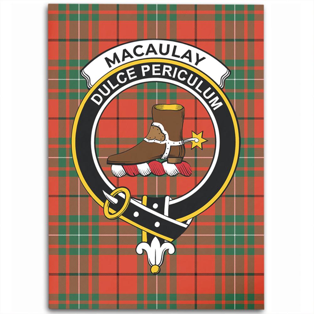 MacAulay Ancient Tartan Crest Area Rug