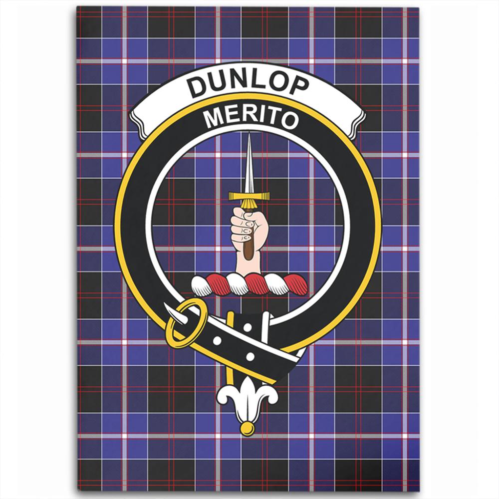 Dunlop Modern Tartan Crest Area Rug