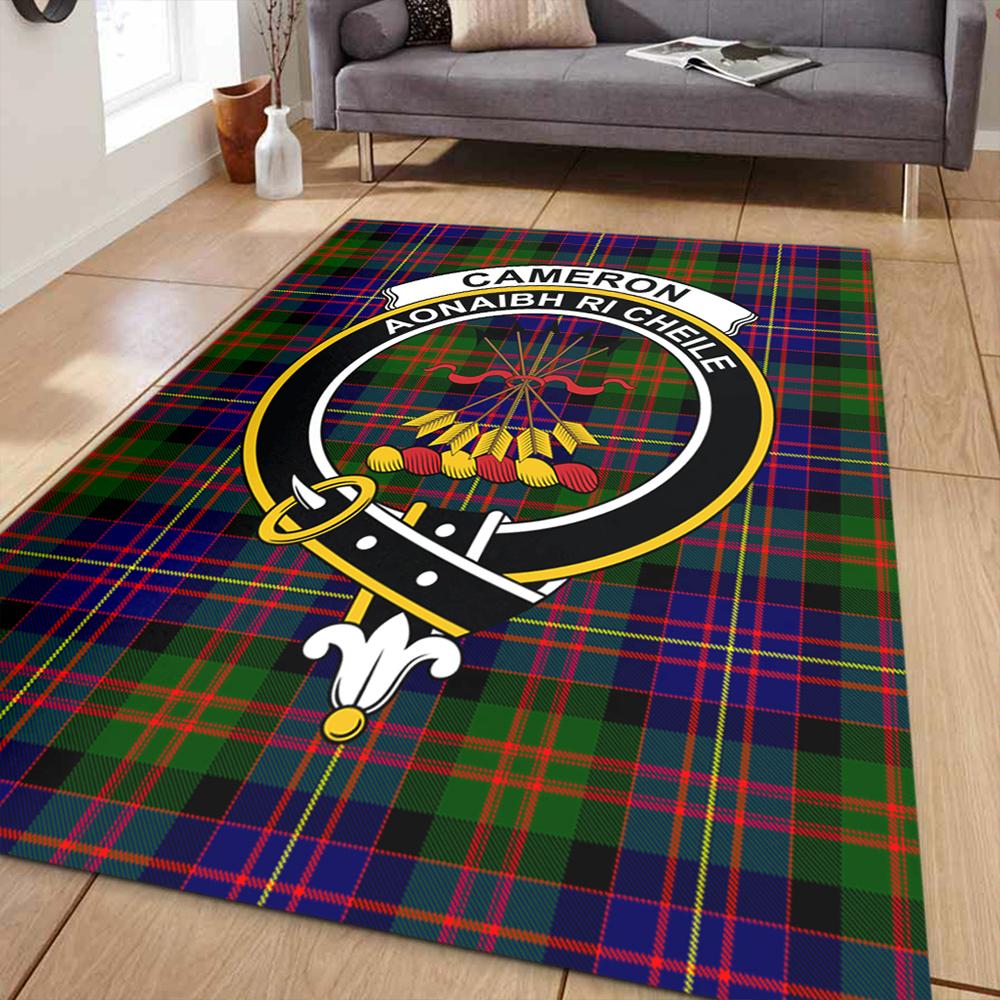 Cameron of Erracht Modern Tartan Crest Area Rug