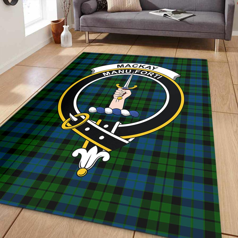 MacKay Modern Tartan Crest Area Rug