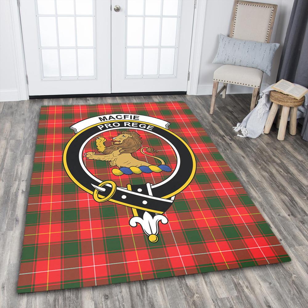 MacFie Tartan Crest Area Rug