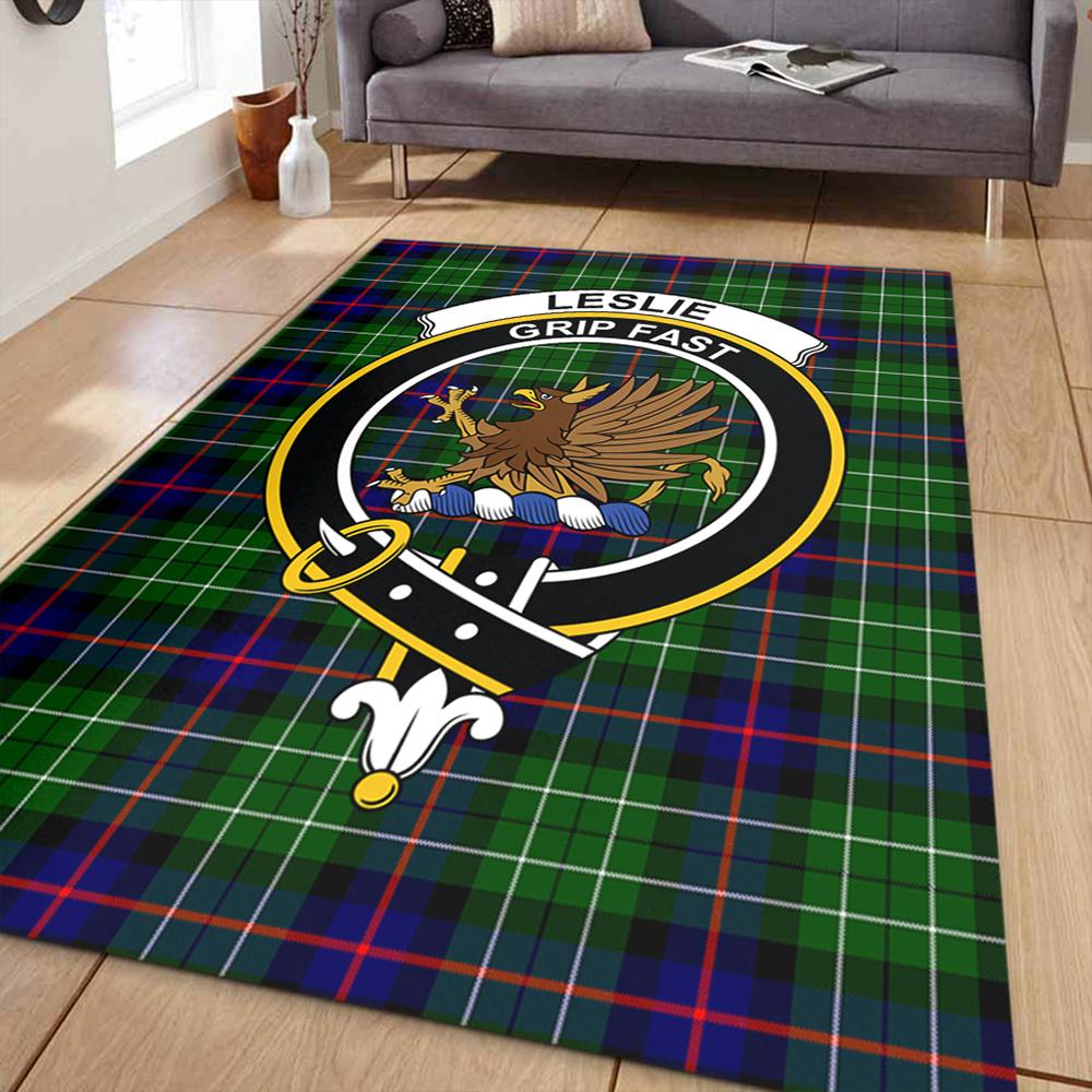 Leslie Hunting Ancient Tartan Crest Area Rug