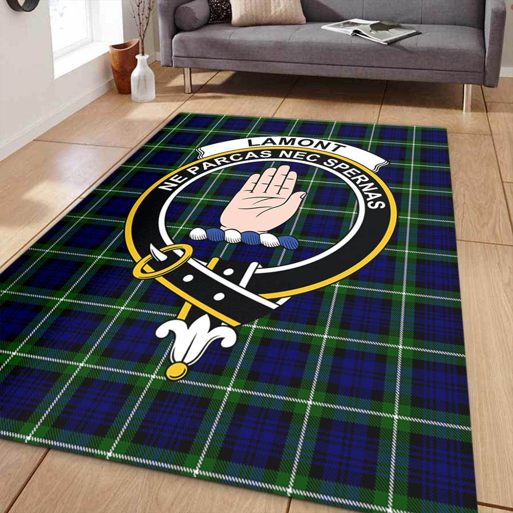 Lamont Modern Tartan Crest Area Rug