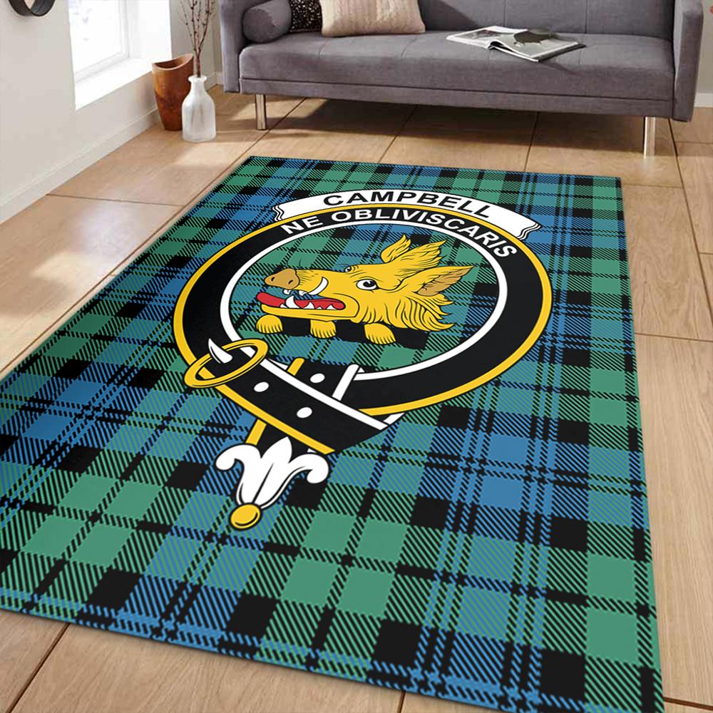 Campbell Ancient 01 Tartan Crest Area Rug