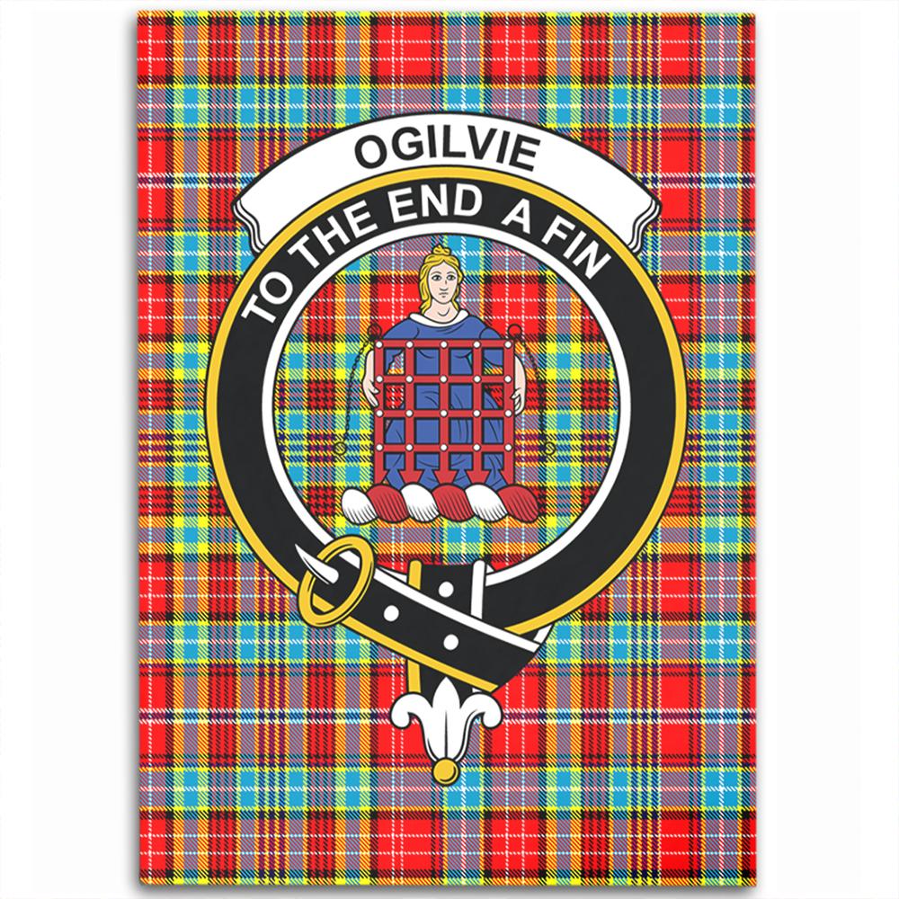 Ogilvie Hunting Ancient Tartan Crest Area Rug