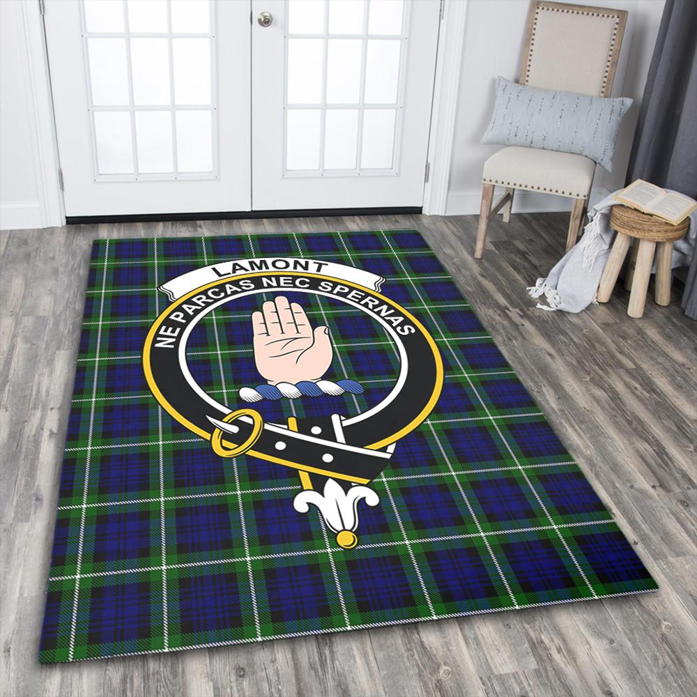 Lamont Modern Tartan Crest Area Rug
