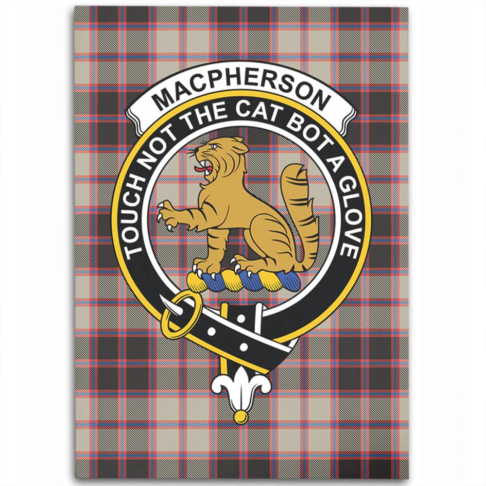 MacPherson Hunting Ancient Tartan Crest Area Rug