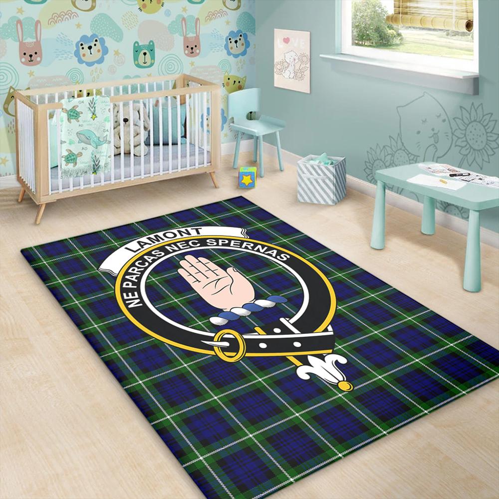 Lamont Modern Tartan Crest Area Rug