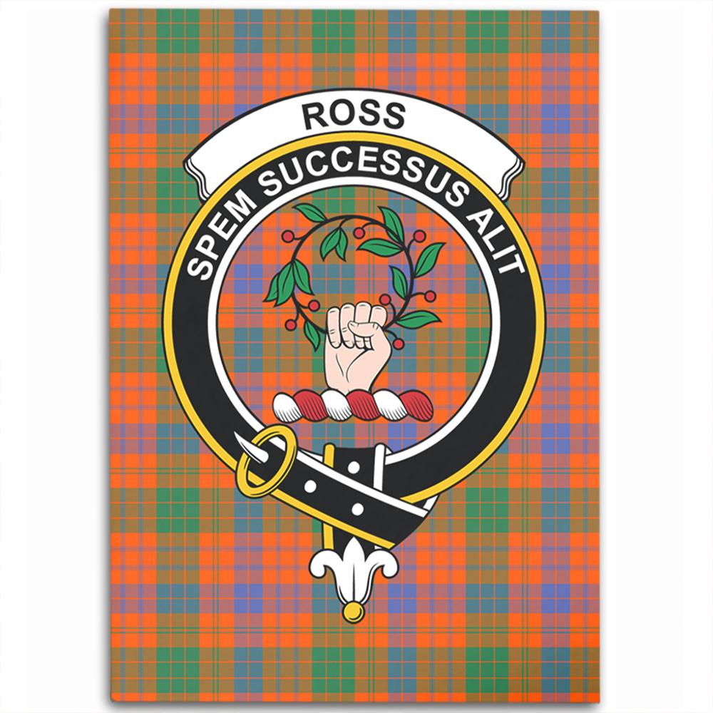 Ross Ancient Tartan Crest Area Rug