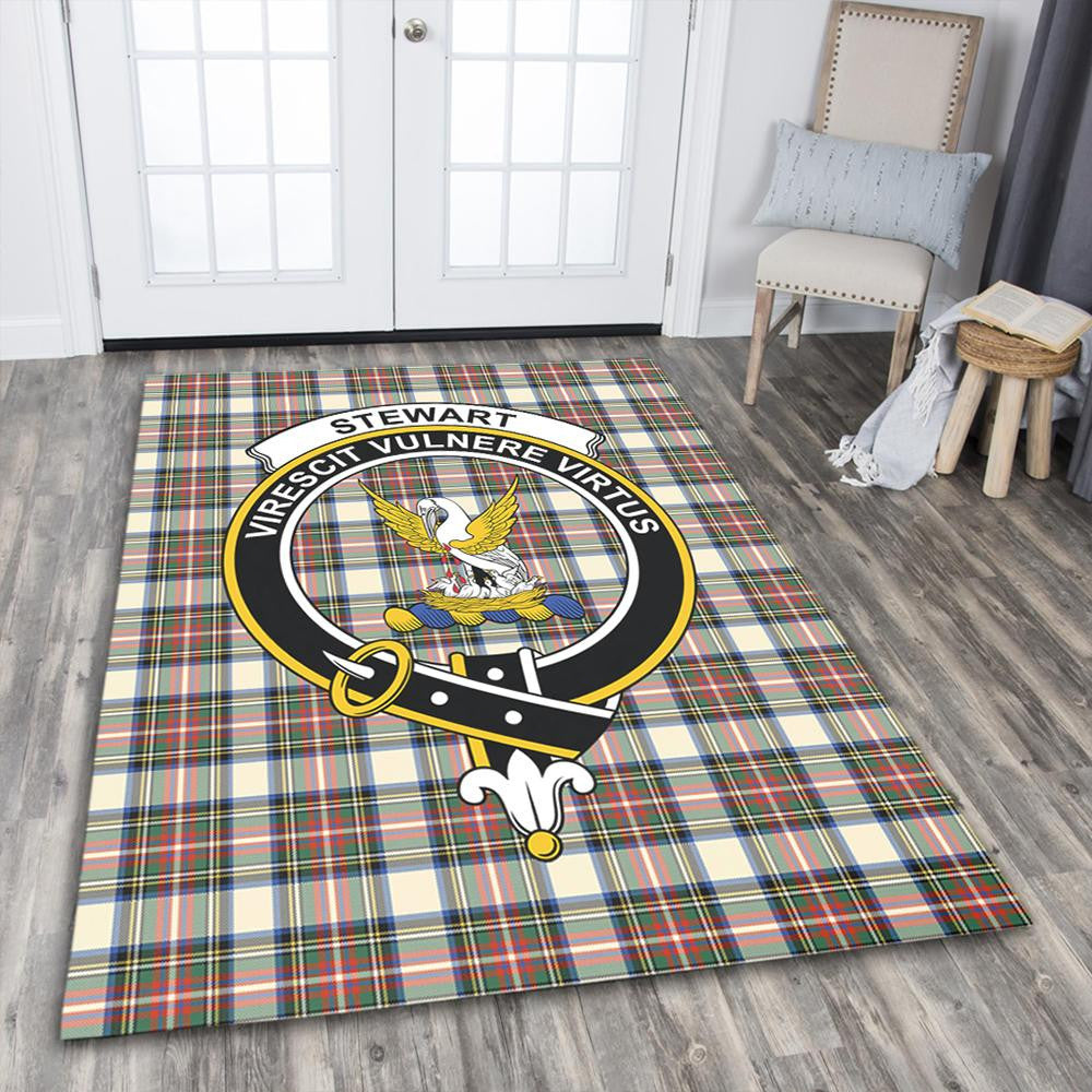 Stewart Dress Ancient Tartan Crest Area Rug