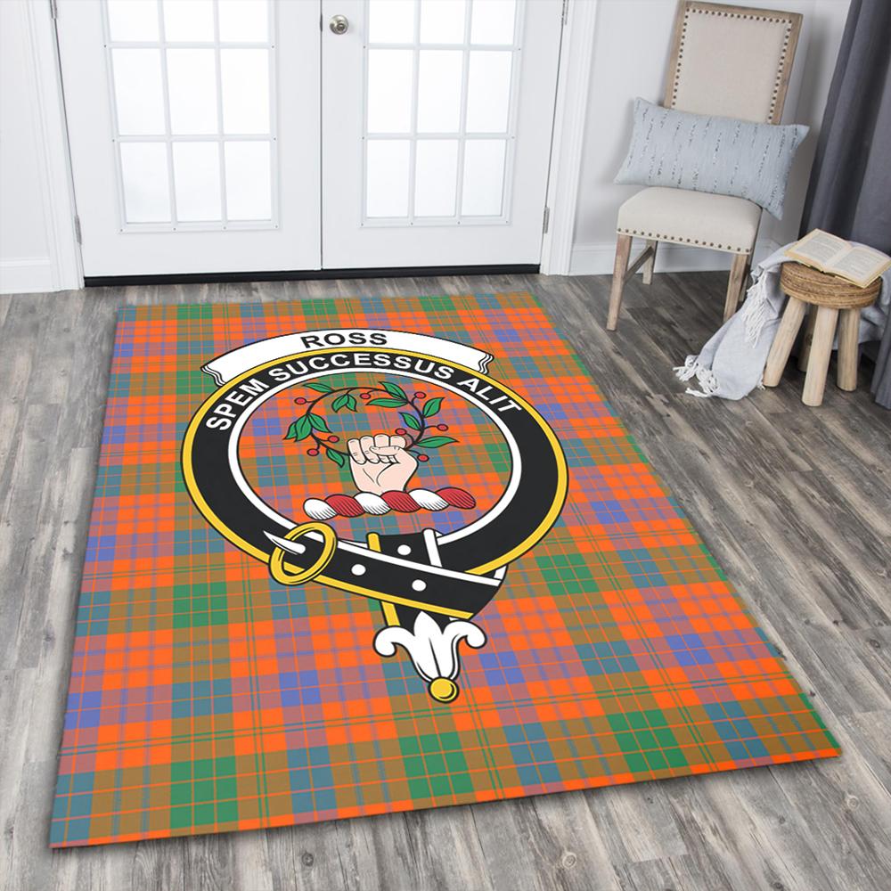 Ross Ancient Tartan Crest Area Rug