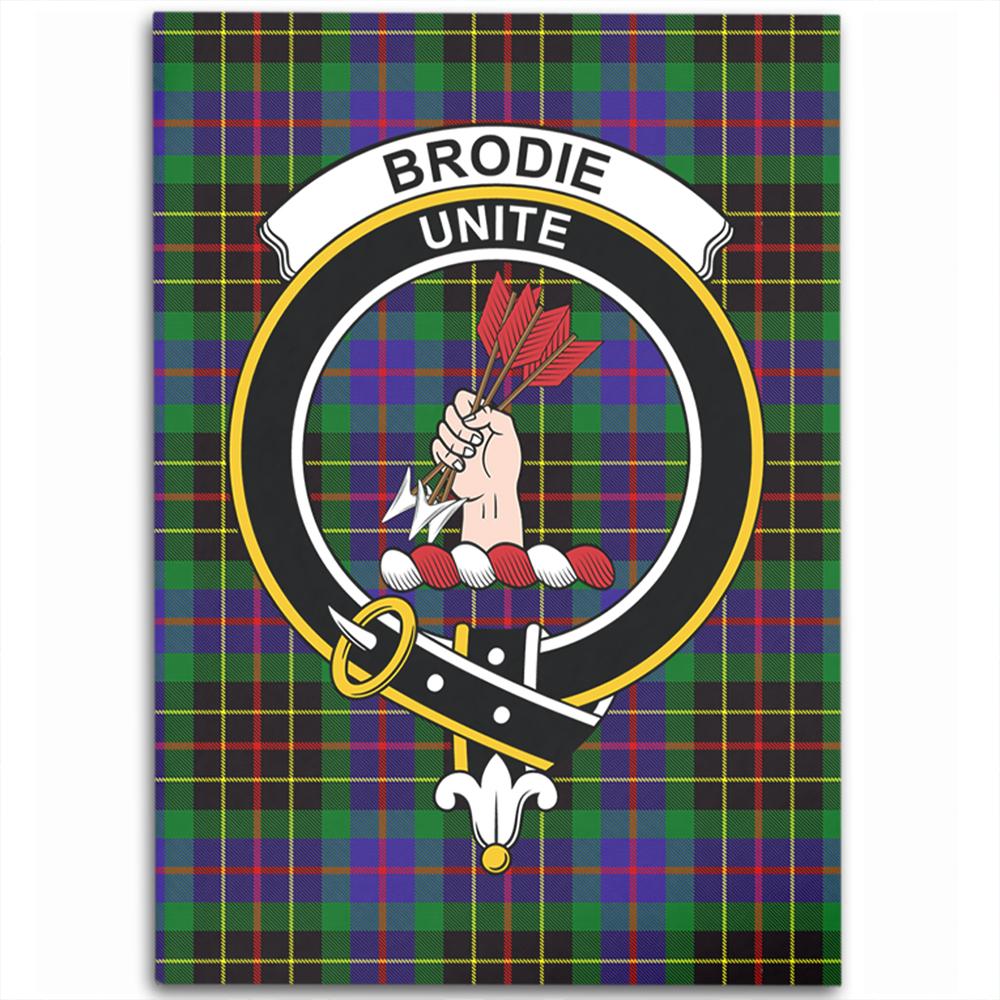Brodie Hunting Modern Tartan Crest Area Rug