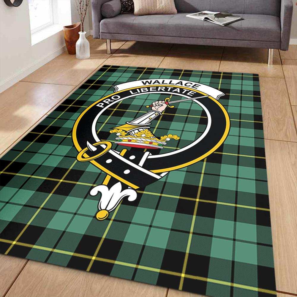 Wallace Hunting Ancient Tartan Crest Area Rug