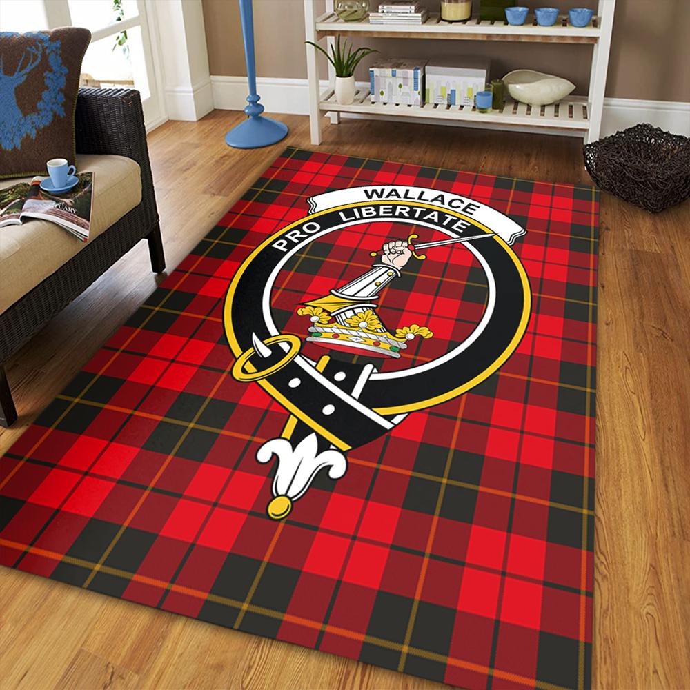 Wallace Hunting Ancient Tartan Crest Area Rug