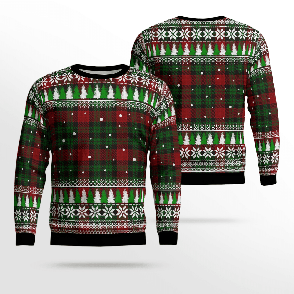 Clan Murdoch Tartan Christmas Ugly Sweater BO18 Murdoch Tartan Tartan Ugly Sweater   