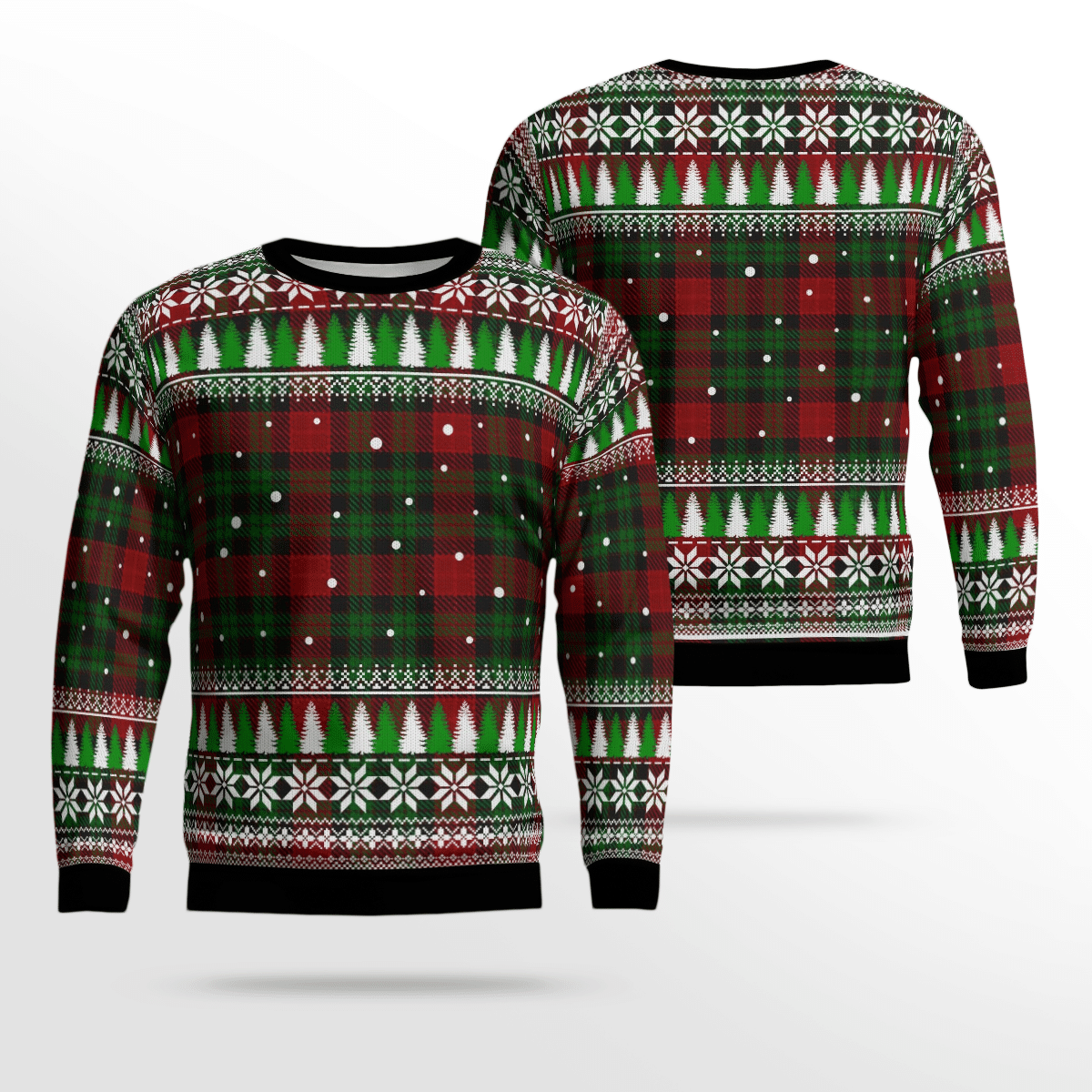 Clan Murdoch Tartan Christmas Ugly Sweater BO18 Murdoch Tartan Tartan Ugly Sweater   