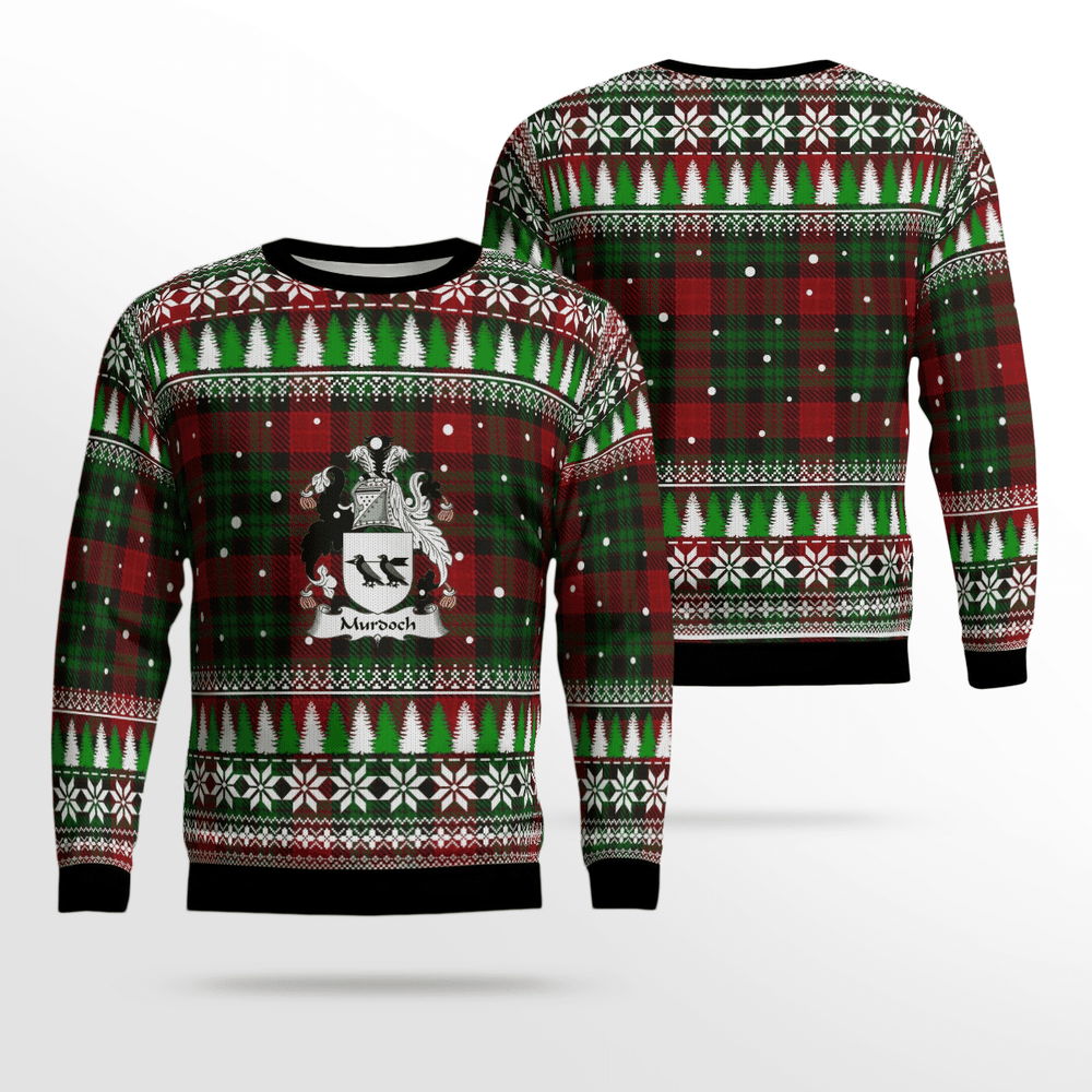 Clan Murdoch Tartan Christmas Ugly Sweater EZ75 Murdoch Tartan Tartan Ugly Sweater   