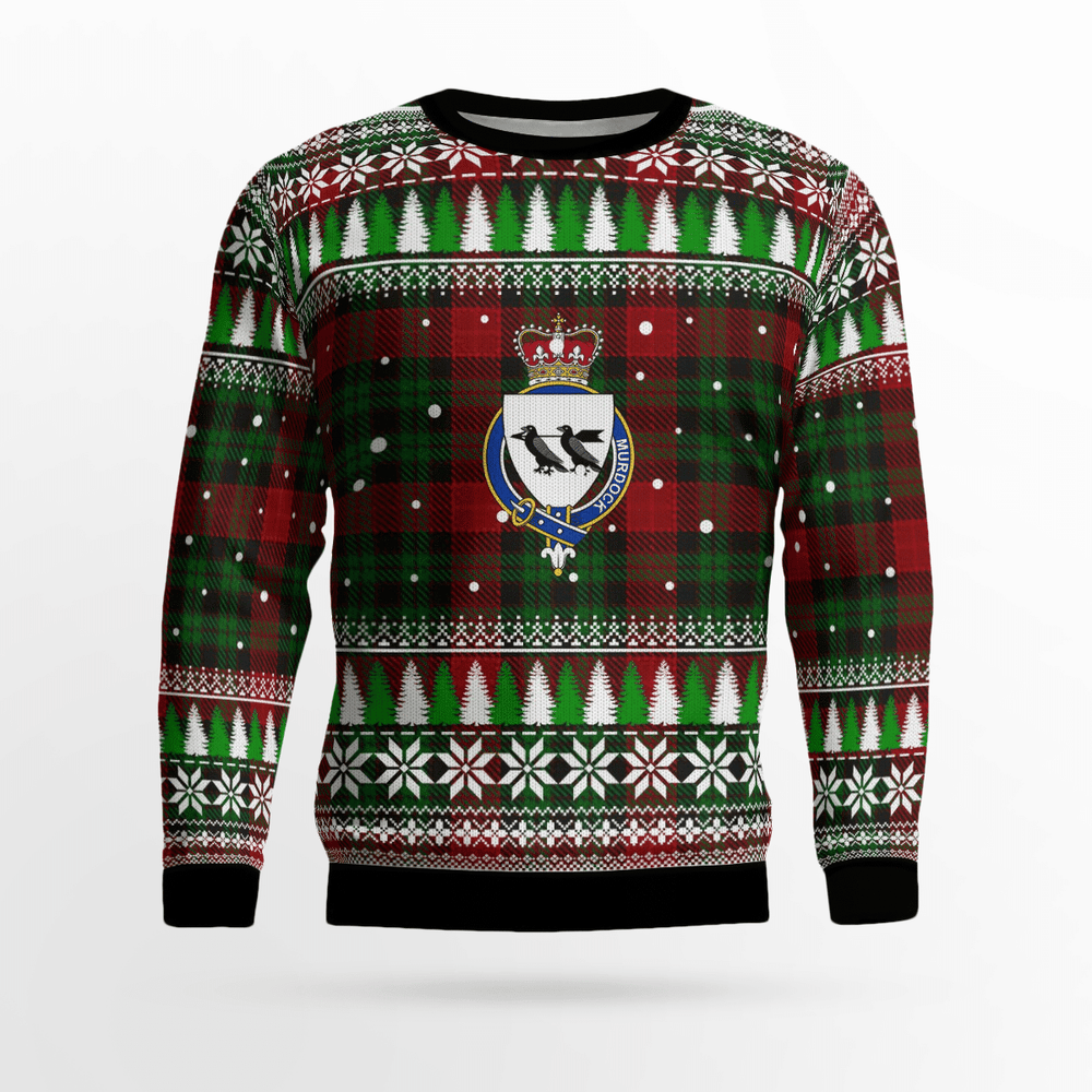 Clan Murdock Crest Tartan Christmas Ugly Sweater MX82 Murdock Crest Tartan Tartan Ugly Sweater   